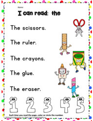 Sight Word to Read - the